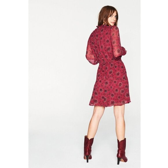 Ba&Sh Gizel Dress Red Womens Size Small - Picture 4 of 13